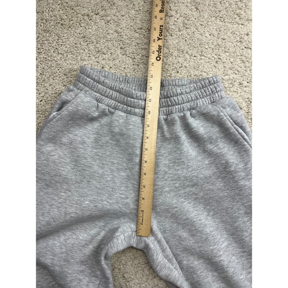 Trendy Queen Sweatpants Womens Small Gray Wide Leg Elastic Waist Comfort - Picture 8 of 10